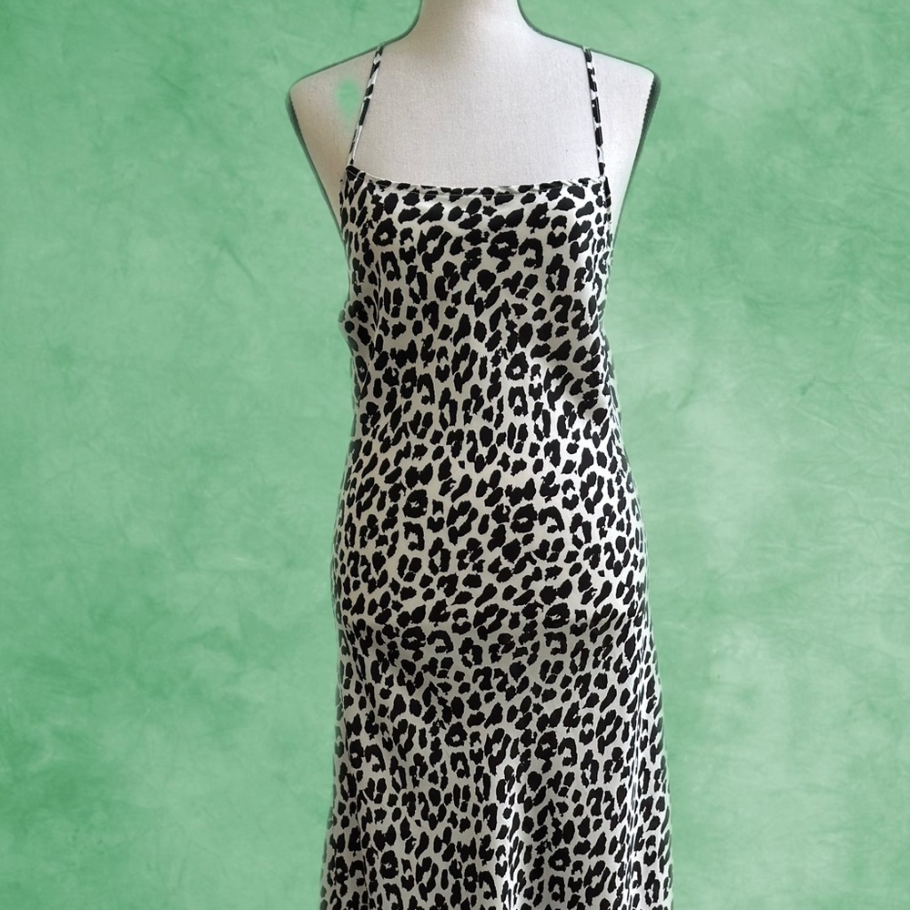 A New Day animal print midi dress